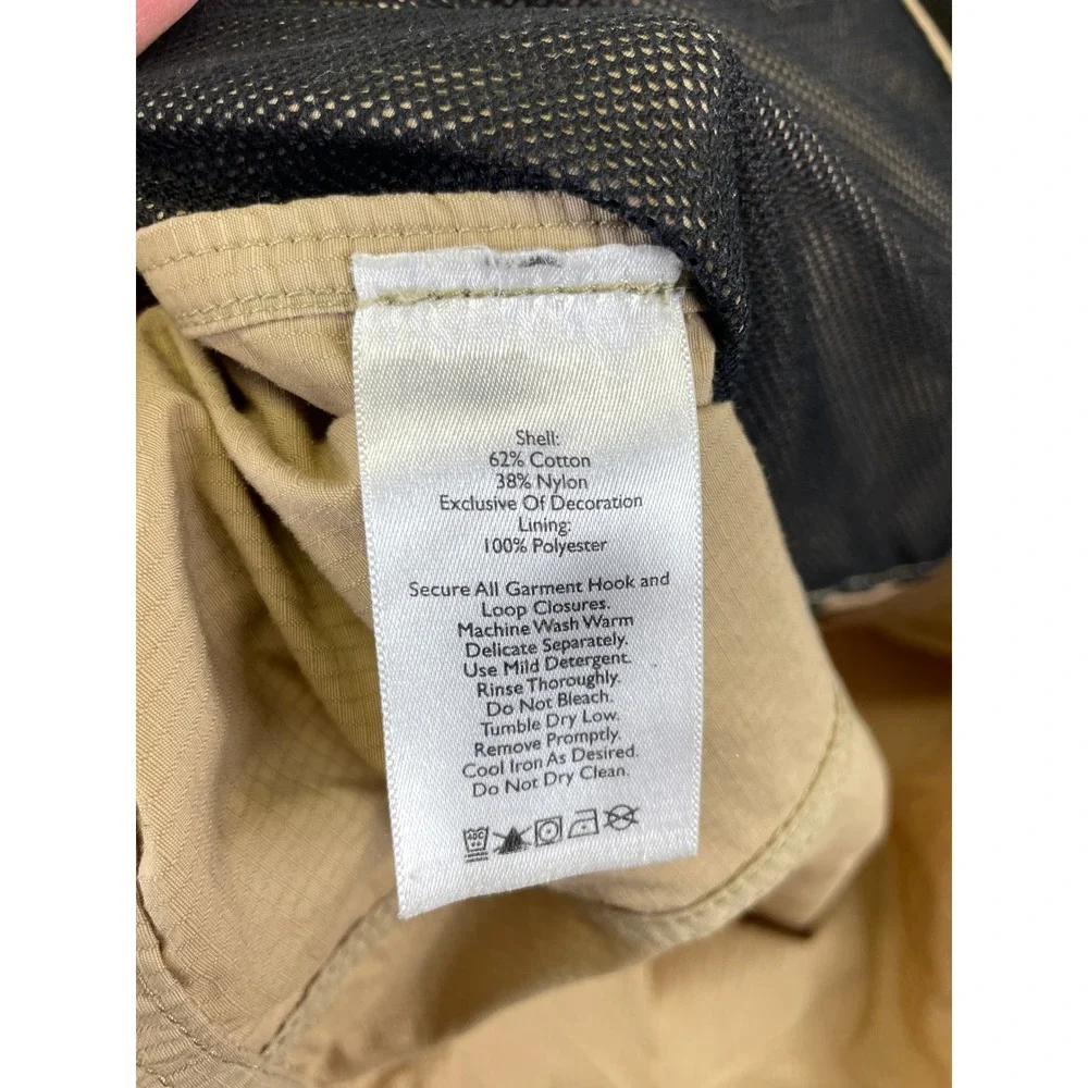 Eddie Bauer Men's XL Tall Tan Ripstop Field Jacket Khaki Utility Travel Safari - Picture 9 of 16